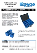  Valigette in metallo con vaschette h.100 mm 